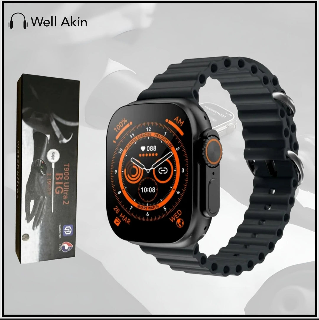 Advanced Bluetooth Smart Watch Without Sim Support 1.54" Full Touch TFT Display, Heart Rate & BP Monitor, Step Counter, Waterproof