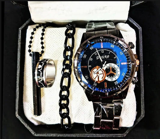 Pack Of 4 Top Fashion Men's Business Watch Deal -Elegant Mens Casual Watch
