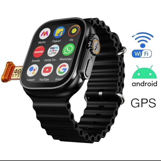 Advanced Bluetooth Smart Watch Without Sim Support 1.54" Full Touch TFT Display, Heart Rate & BP Monitor, Step Counter, Waterproof
